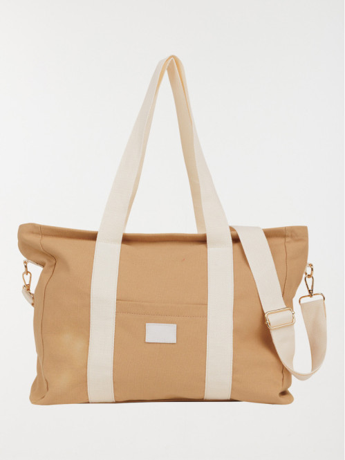 Sac cabas tissus bicolore...