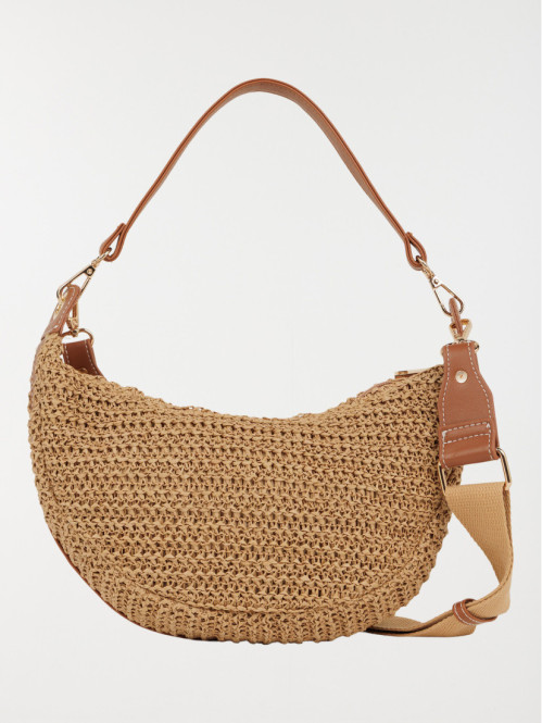 Sac à main demi-lune femme