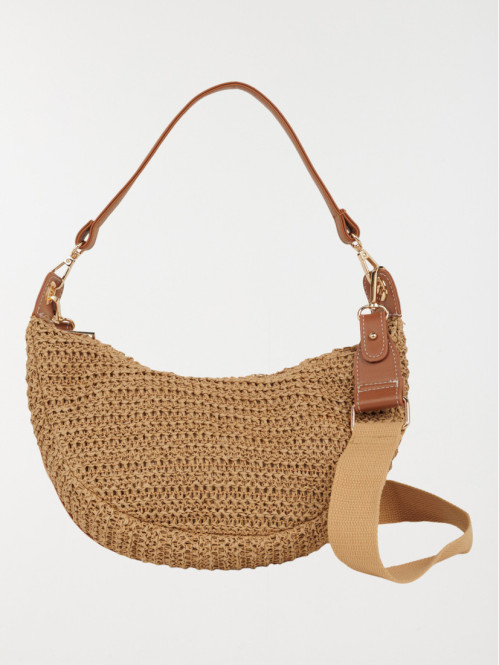 Sac à main demi-lune femme