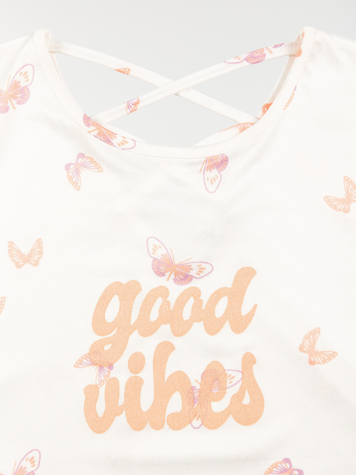 T-shirt message papillon fille (10-16A) T-shirt message papillon fille (10-16A)