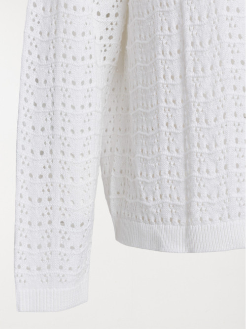 Gilet écru à nouer grande...