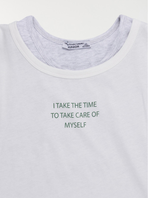 T-shirt 2 en 1 sport fille...