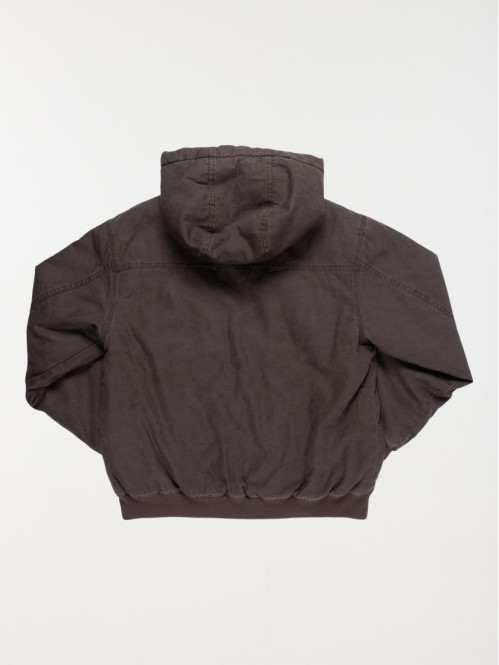 Blouson à capuche ébène...