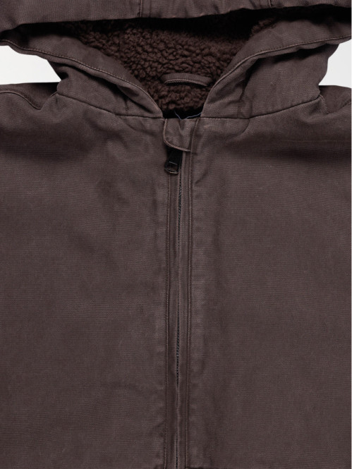 Blouson à capuche ébène...