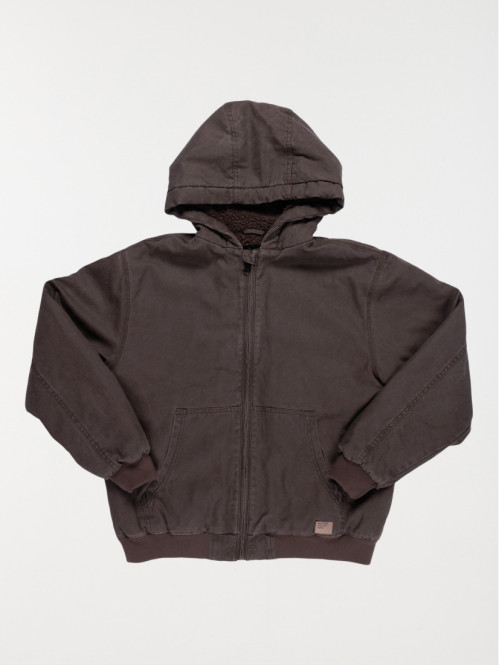 Blouson à capuche ébène...