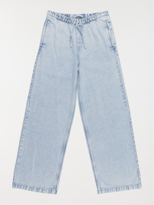 Jean fille wide leg bleach...