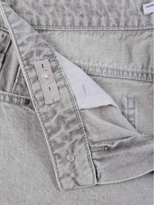 Jean wide leg gris neige...