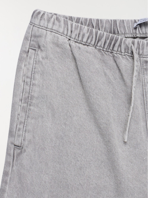 Jean fille wide leg bleach...