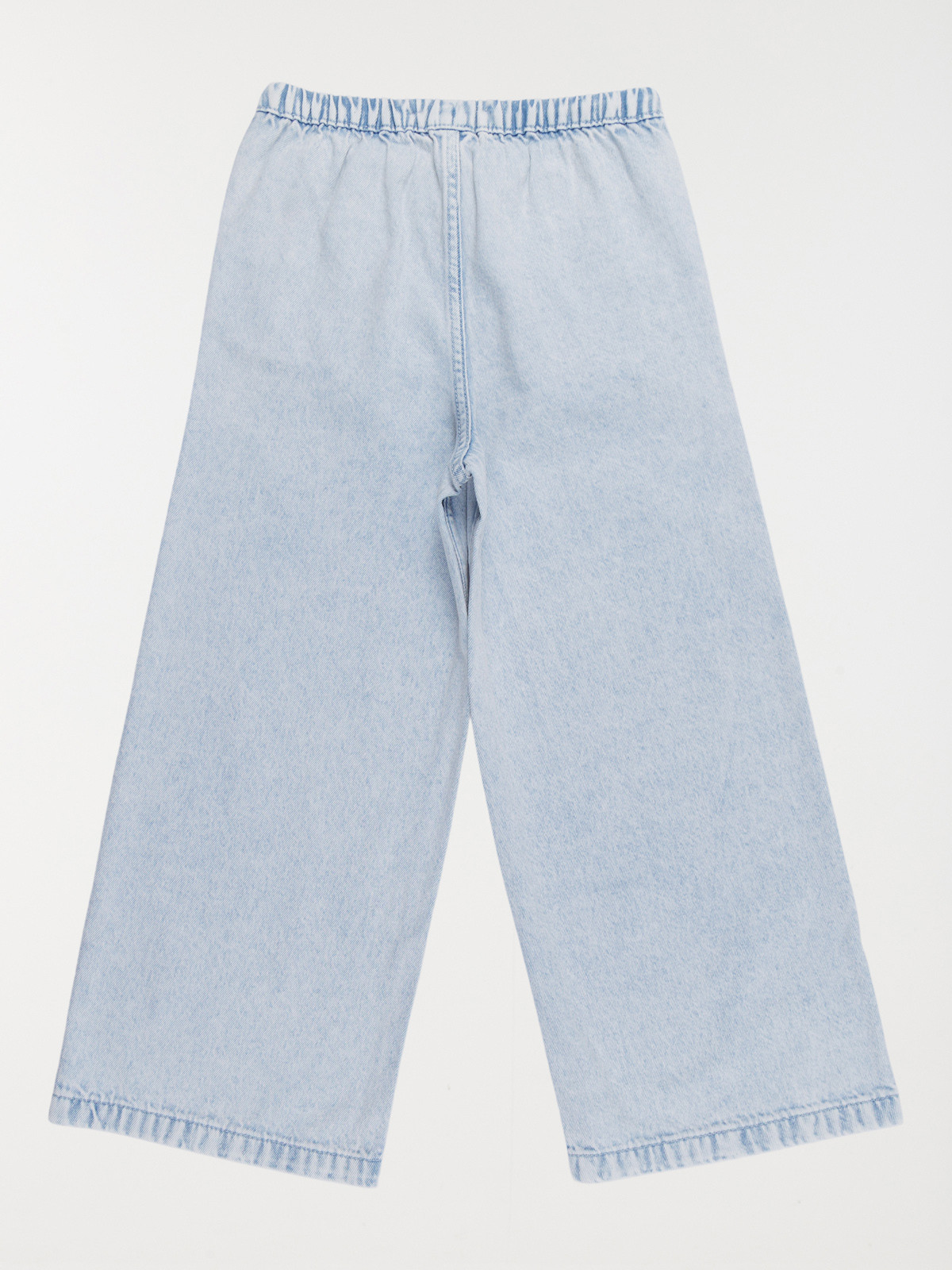 Jean fille wide leg bleach denim (3-12A)
