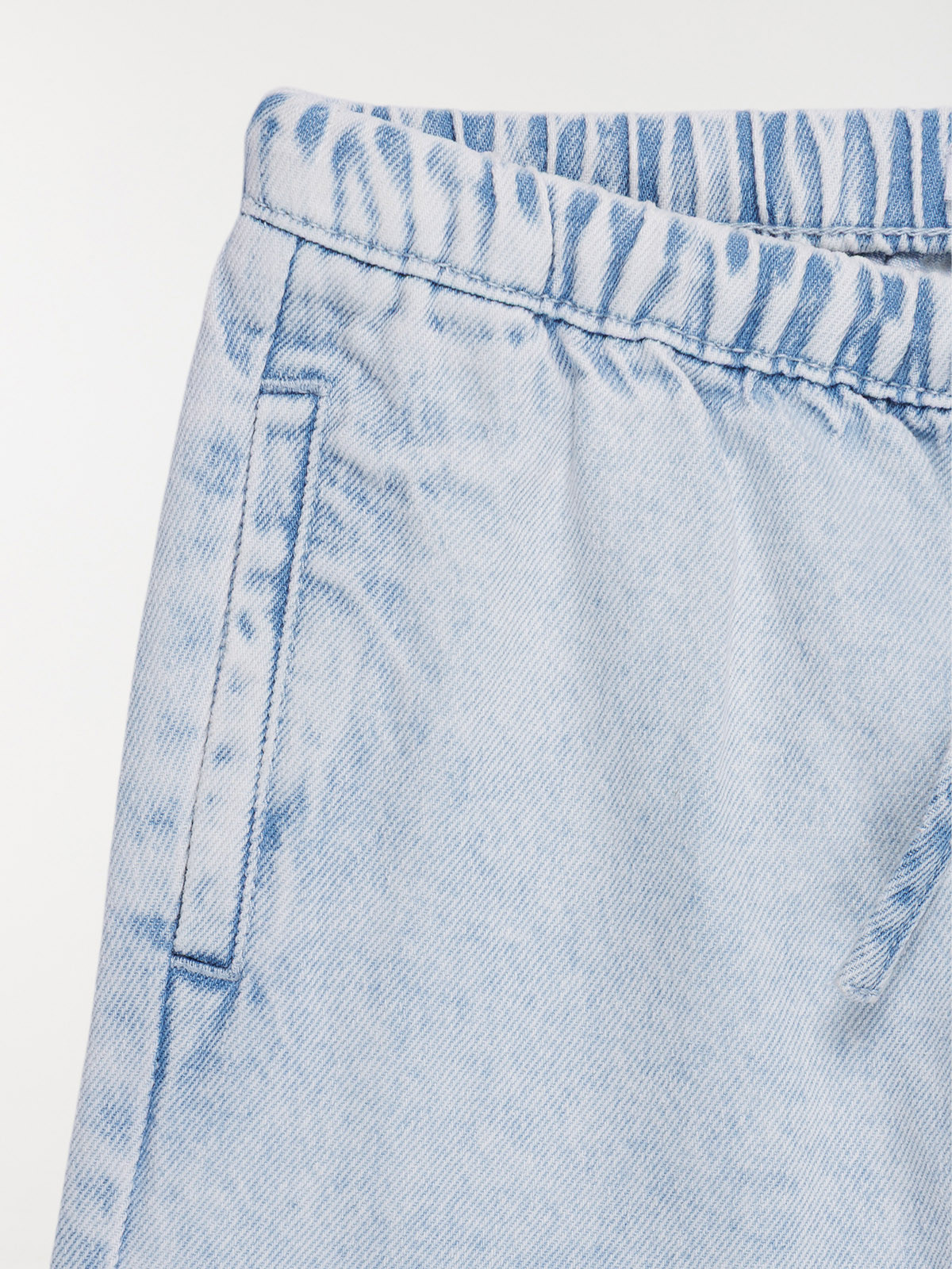 Jean fille wide leg bleach denim (3-12A)