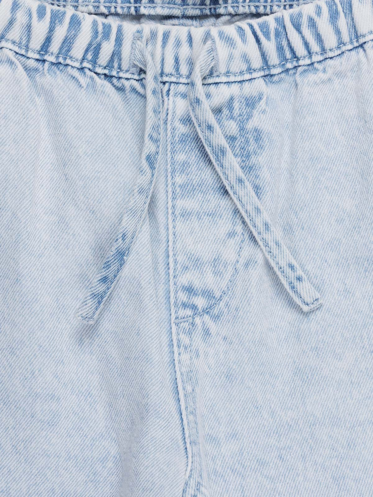 Jean fille wide leg bleach denim (3-12A)