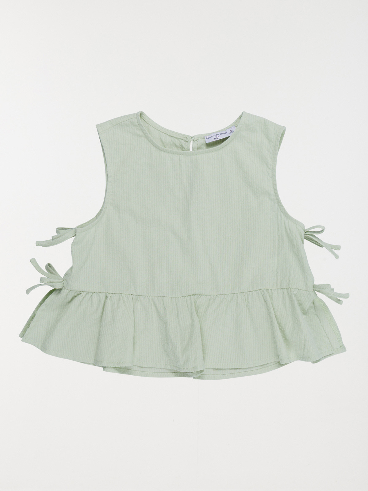 Blouse nœuds côtés fille opaline (3-12A)