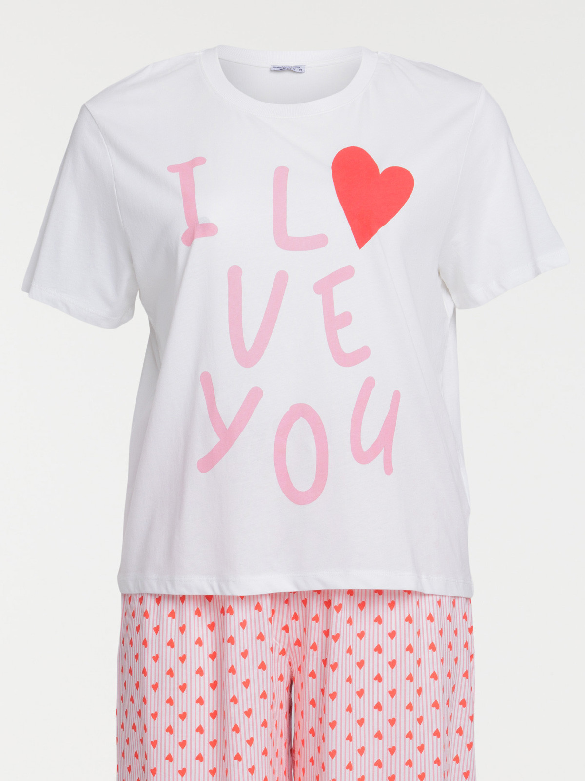 Pyjama coeurs grande taille femme