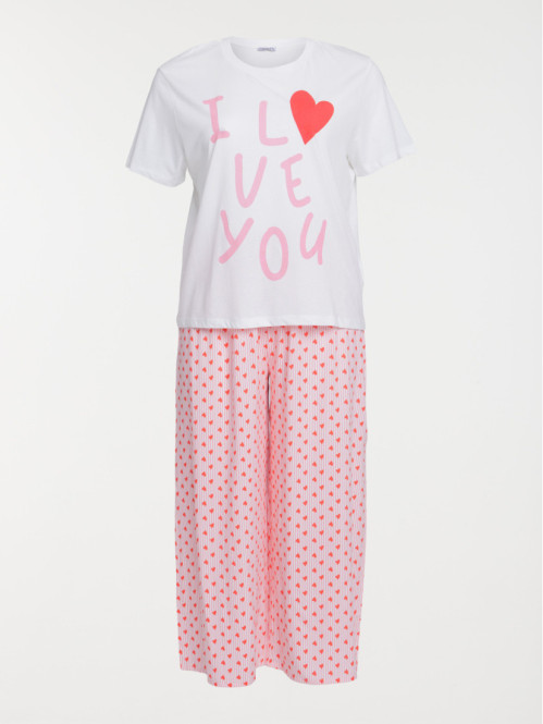 Pyjama coeurs grande taille...