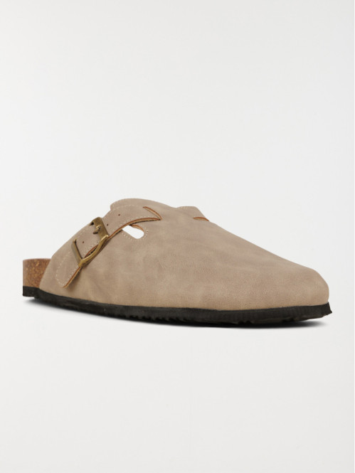 Mule sabot homme taupe (40-46)