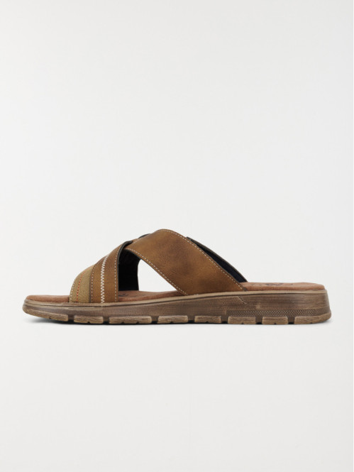 Mule homme brides croisées...