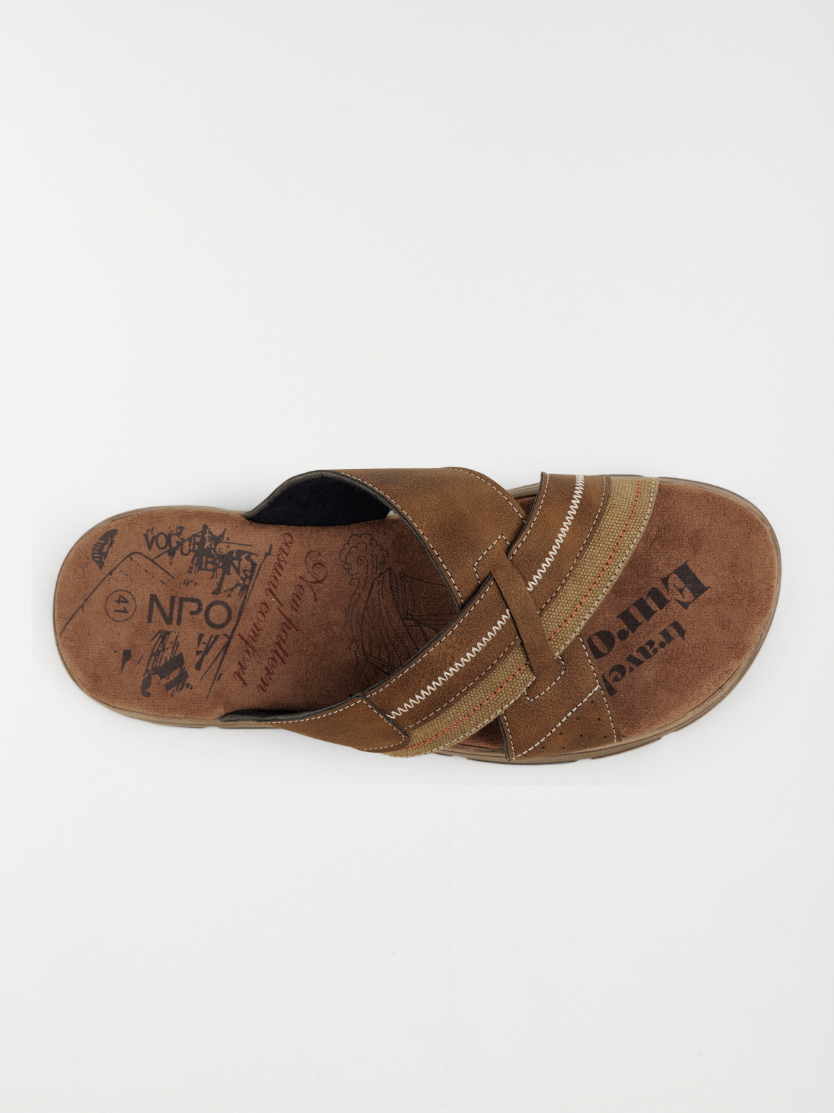 Mule homme brides croisées (41-46)