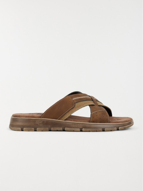 Mule homme brides croisées...