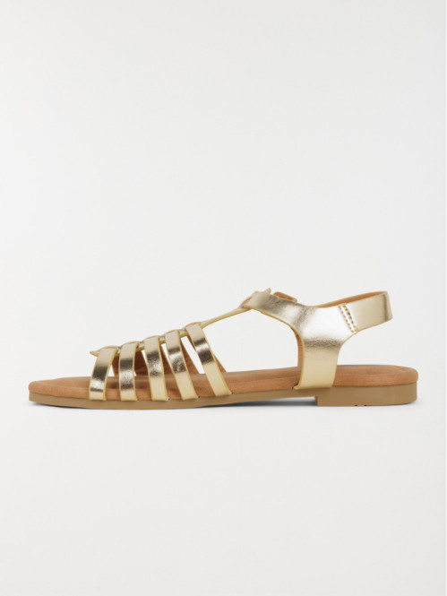 Sandales dorées plates...