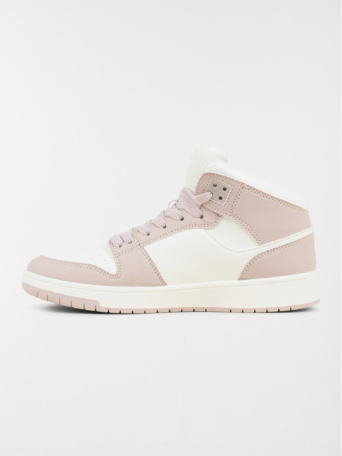 Baskets montantes roses femme (36-41) Baskets montantes roses femme (36-41)
