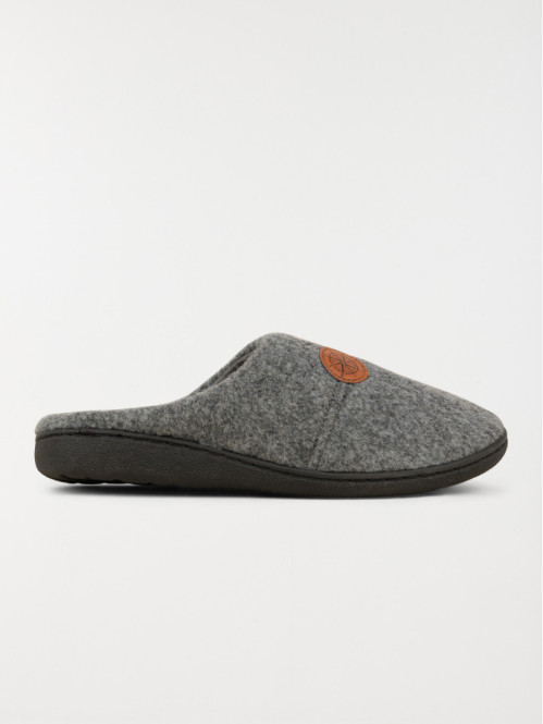 Chaussons homme gris (41-46)
