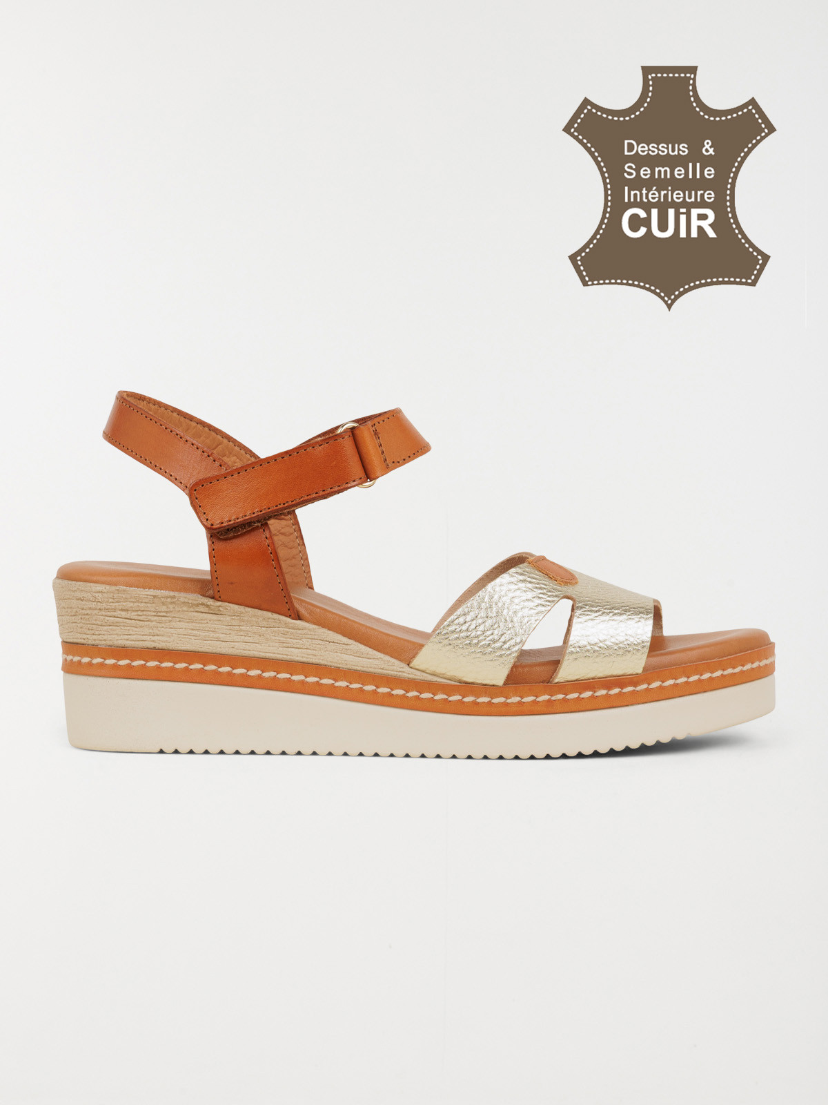 Sandales semelle compensée femme (36-41)