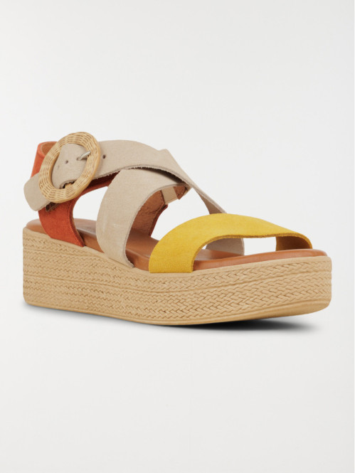 Sandale compensée femme (36-41)