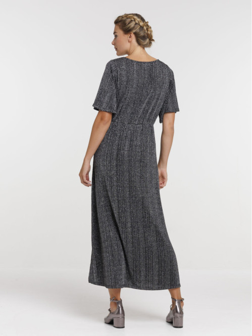 Robe longue noire femme