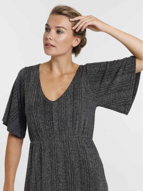 Robe longue noire femme