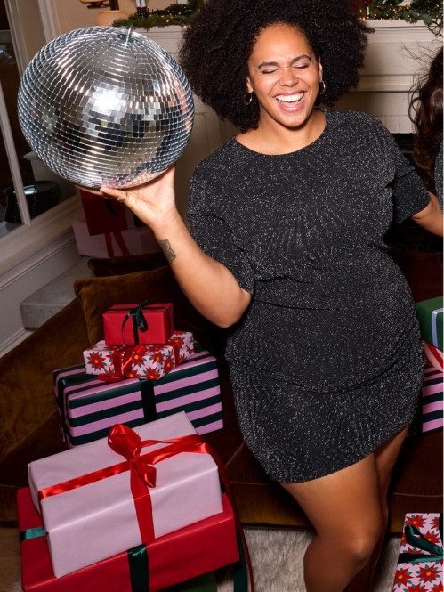 Robe courte grande taille...