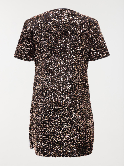 Robe courte sequins grande...