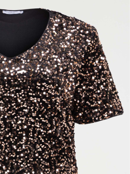 Robe courte sequins grande...