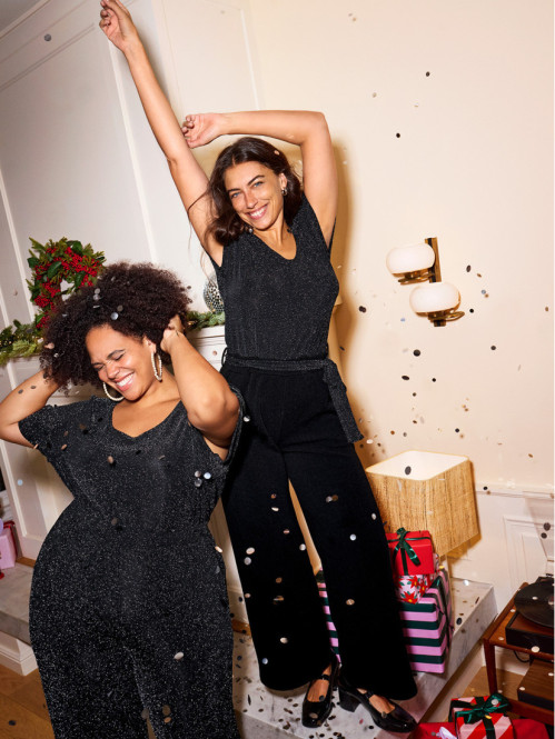 Combinaison longue noire femme