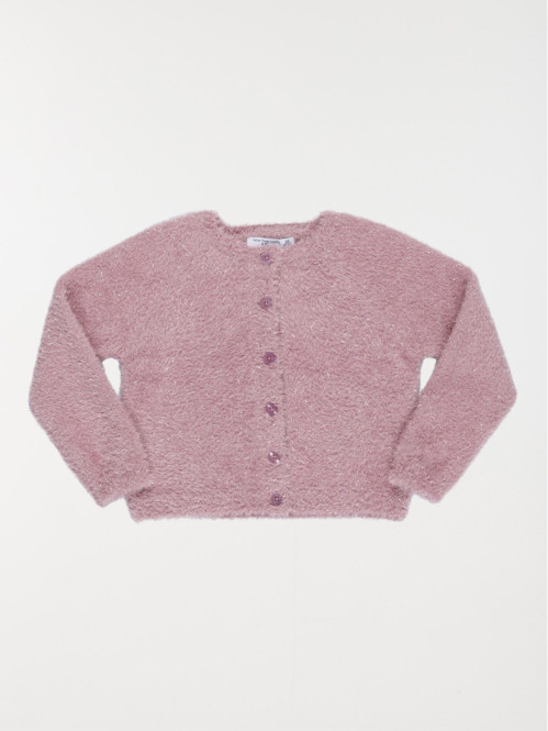 Gilet quartz rose fille...