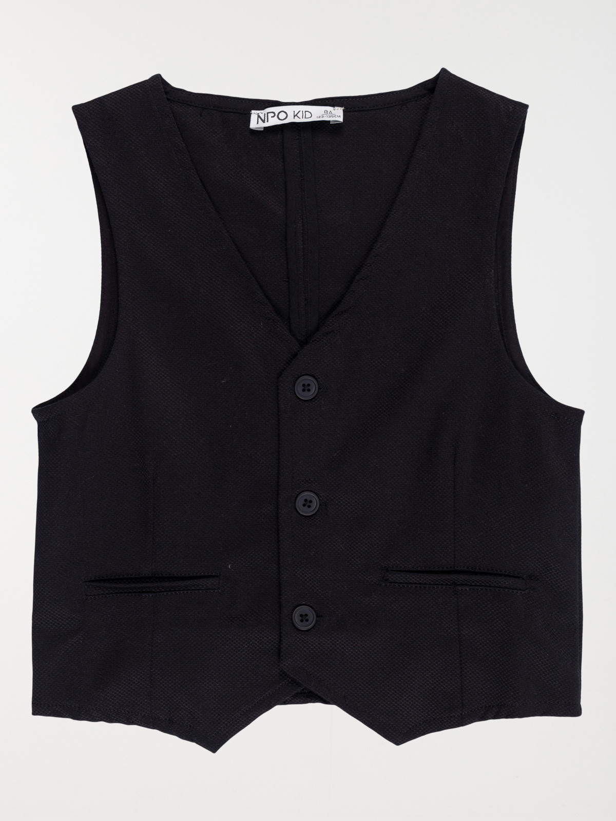 Gilet sans manches noir garçon (3-12A)