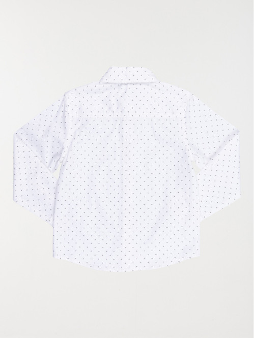 Chemise imprimée blanche...