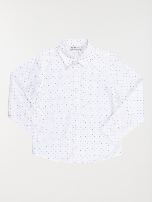 Chemise imprimée blanche...