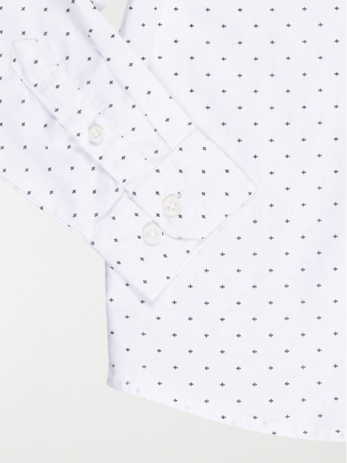Chemise imprimée blanche...