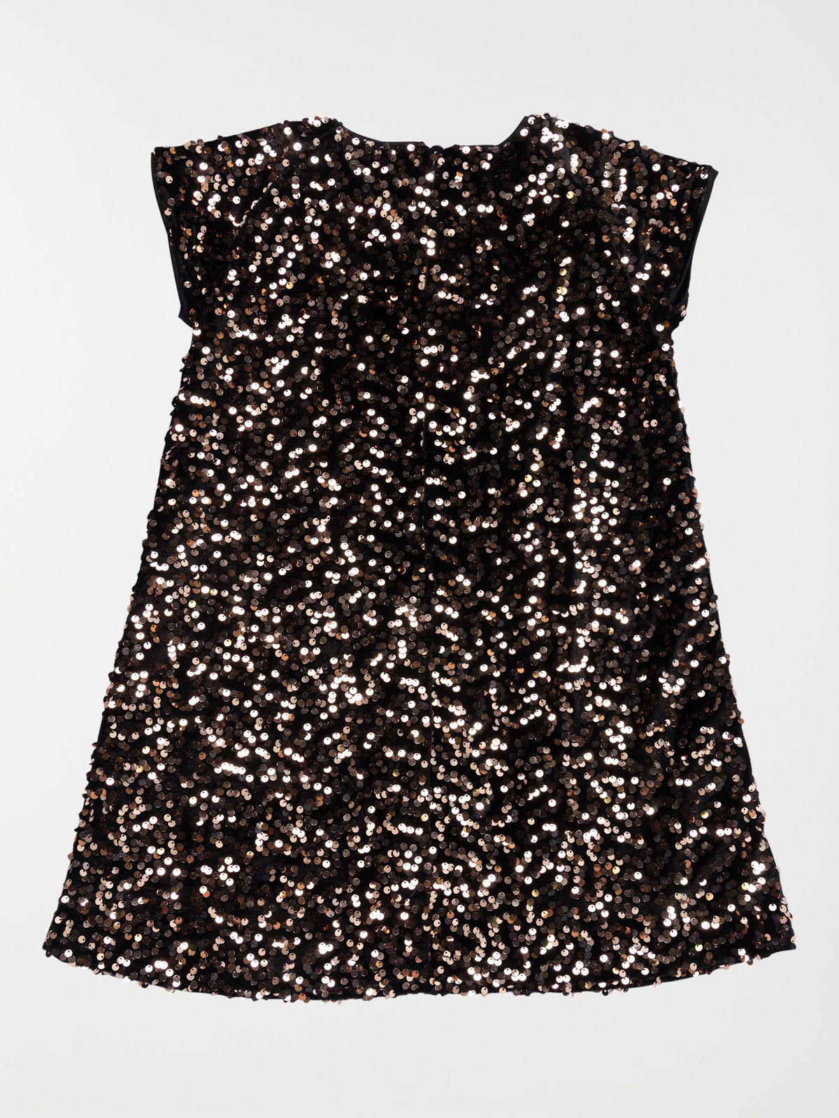Robe noire sequins fille (3-12A)
