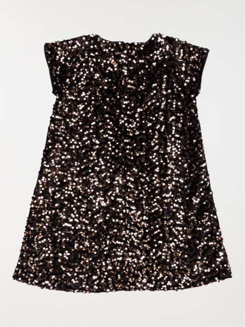 Robe noire sequins fille...
