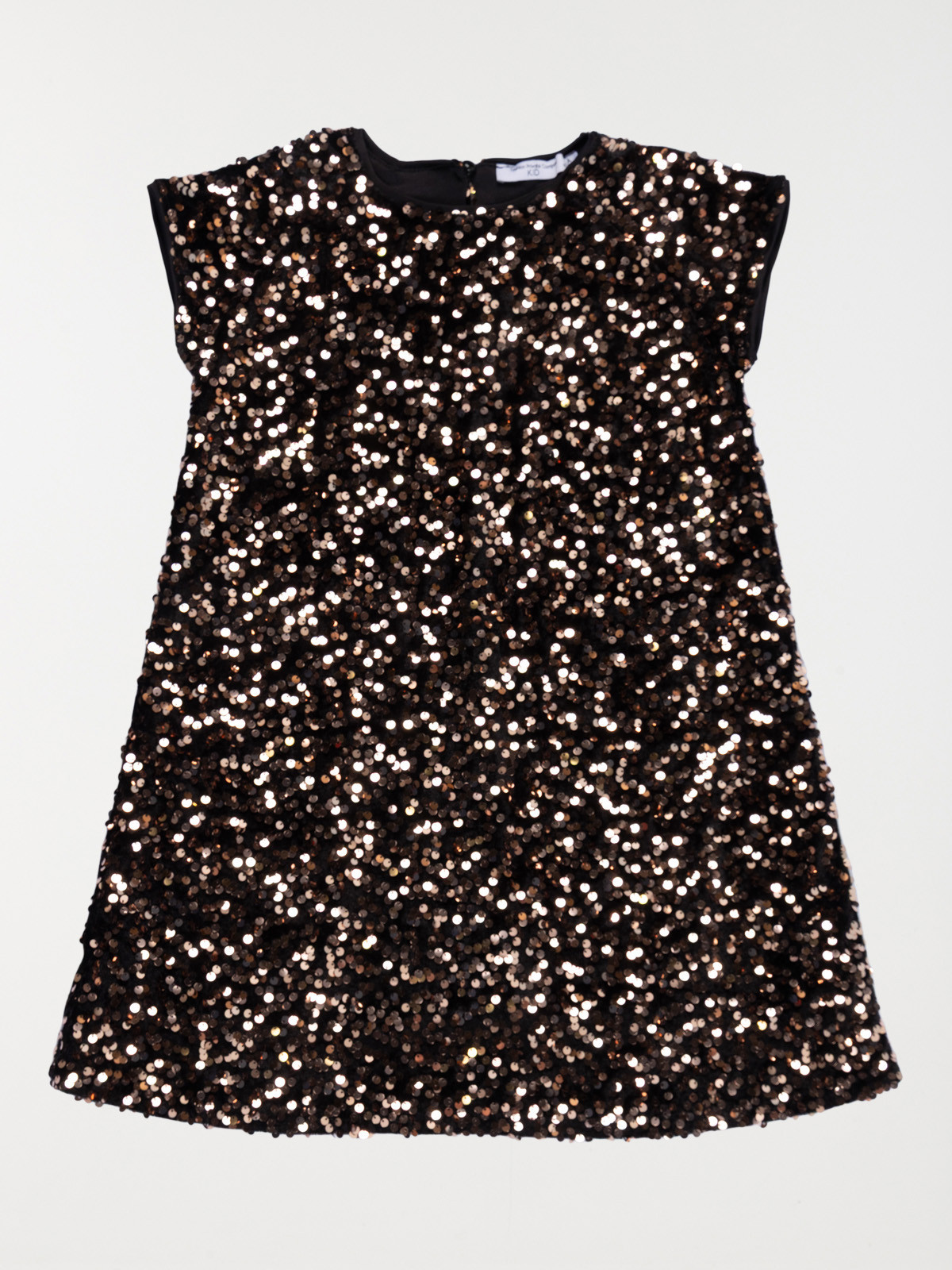 Robe noire sequins fille (3-12A)