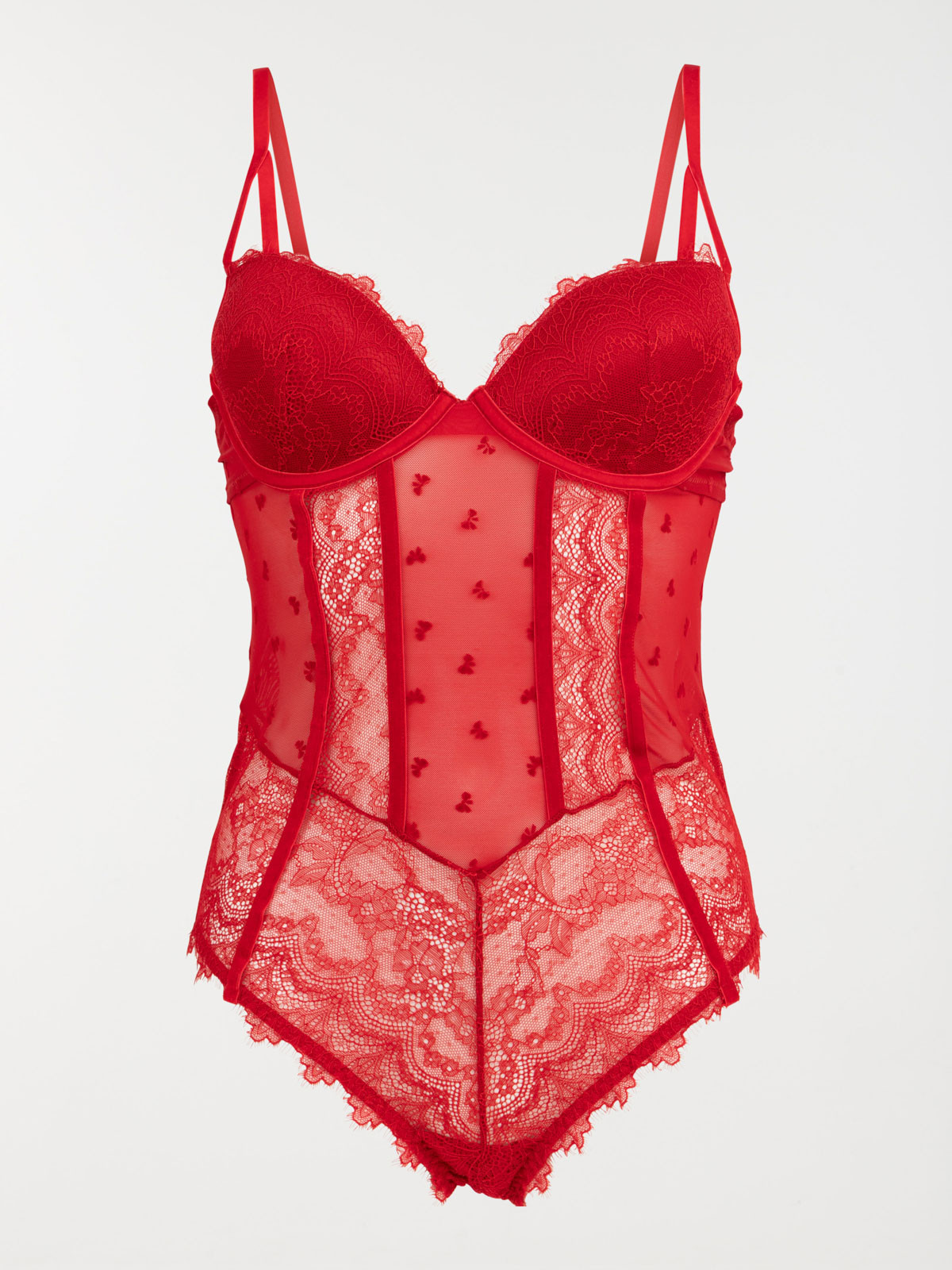 Body dentelle rouge femme (85A-95E) Body dentelle rouge femme (85A-95E)