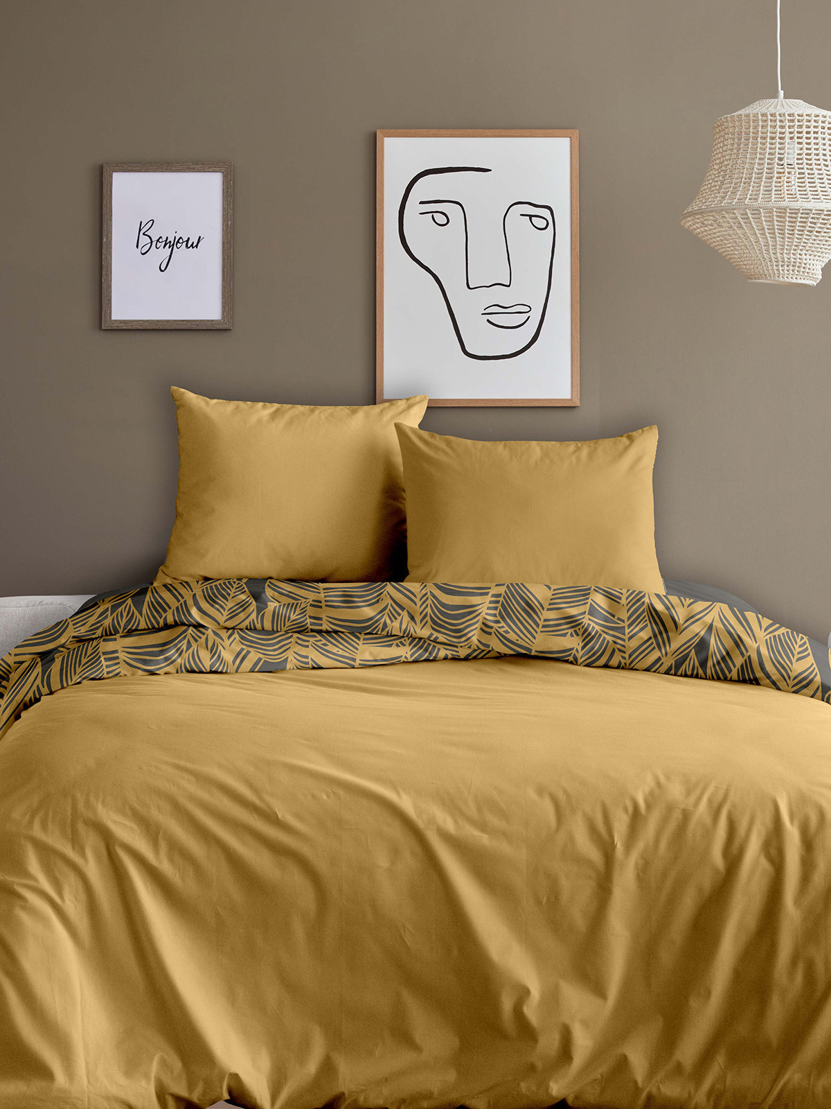 Parure feuillage 2 personnes 240x220 cm