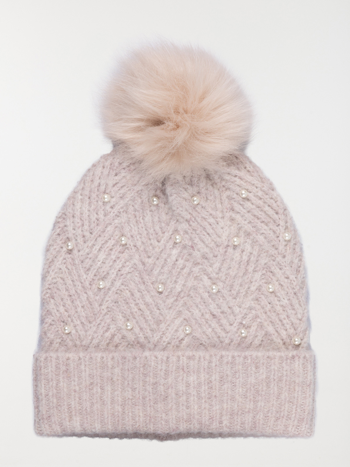 Ensemble bonnet écharpe beige femme