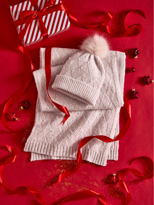 Ensemble bonnet écharpe...