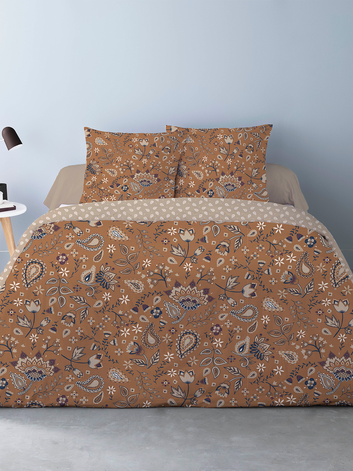 Parure 2 personnes fleurie 240x220 cm