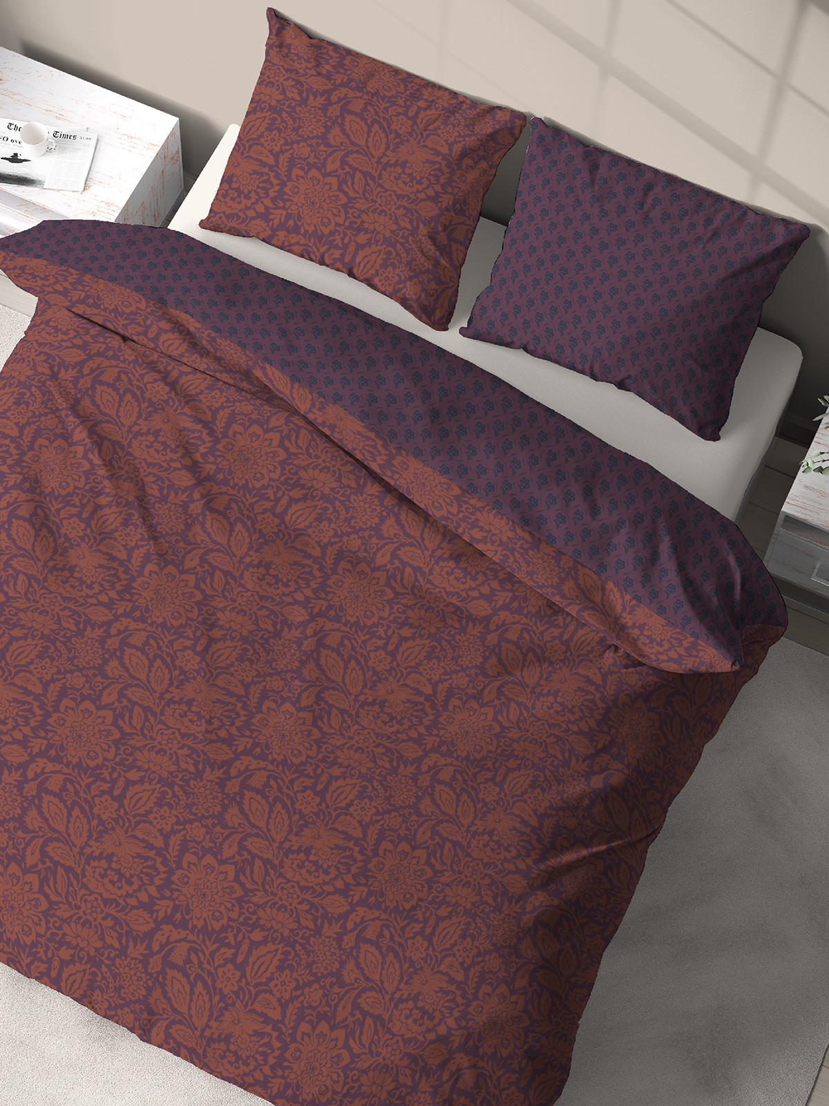 Parure florale 2 personnes 260x240 cm