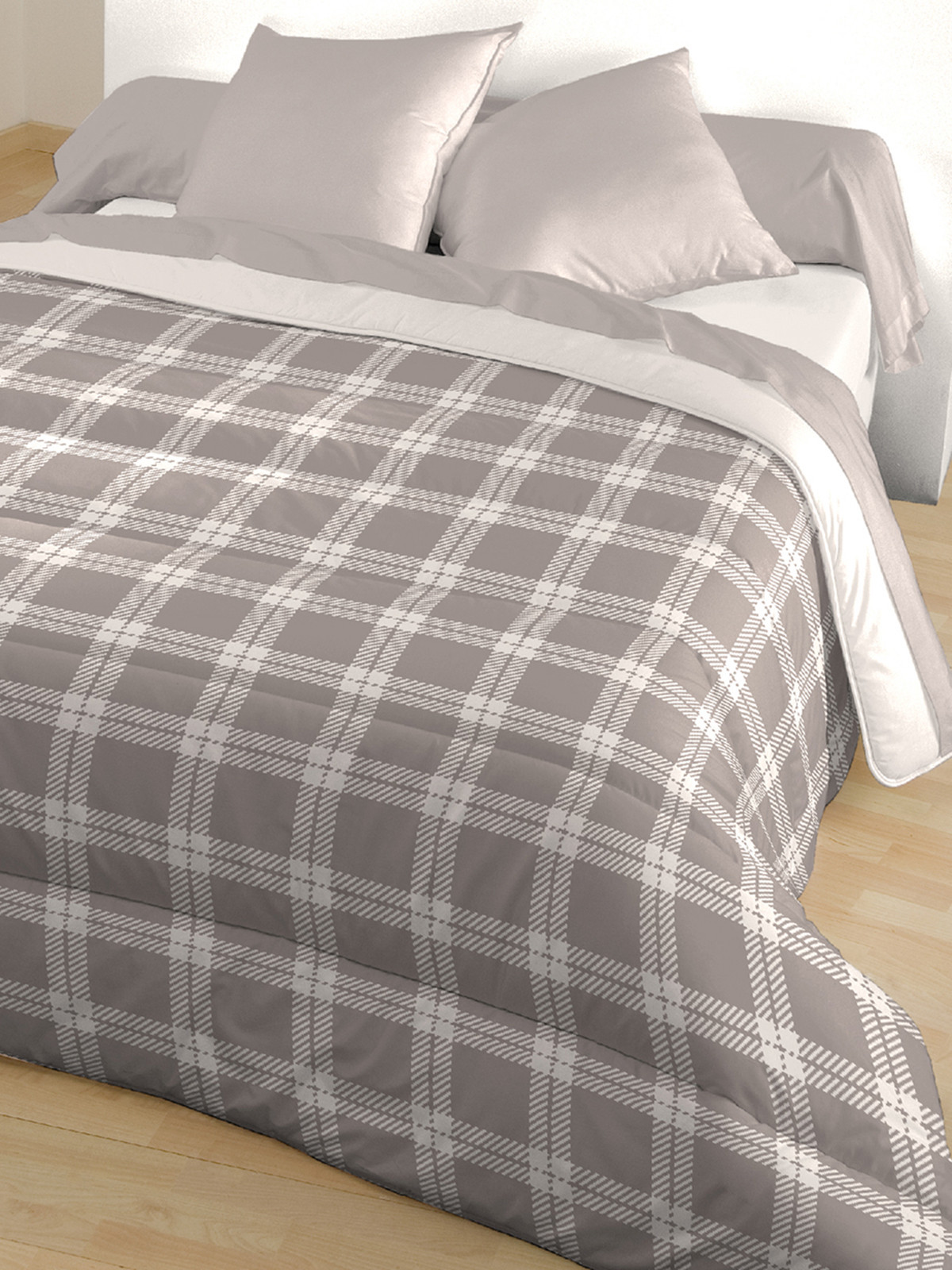 Couette tempéré à carreaux 220x240 cm Couette tempéré à carreaux 220x240 cm