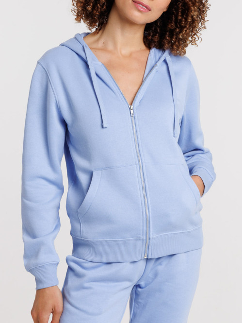 Sweat à capuche zippé...