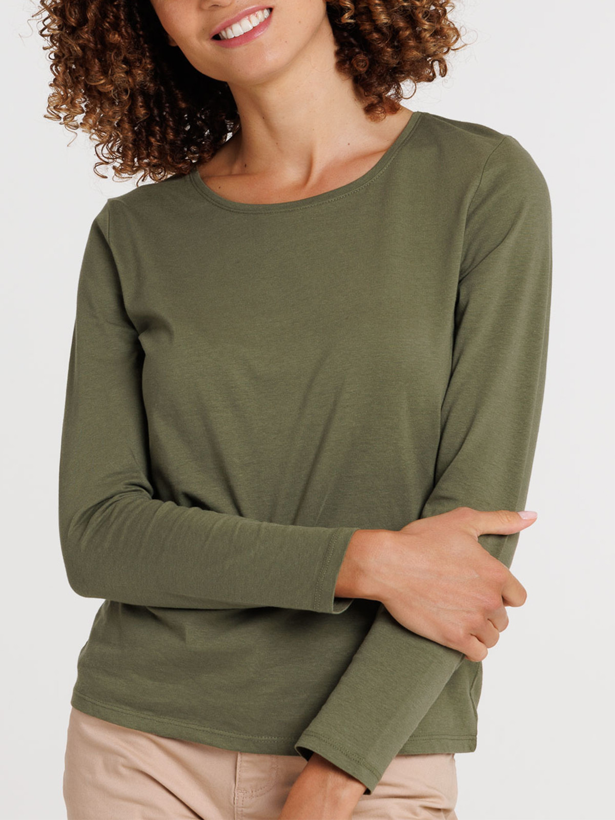 Tee-shirt coloris trèfle femme